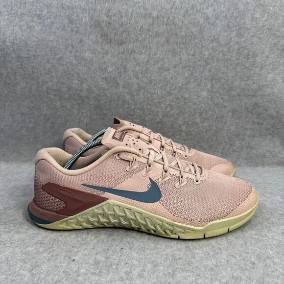 Nike Shoes Womens 9.5 Metcon 4 Pink Crossfit Athletic Running Sneaker 924593-240 - Picture 4 of 10